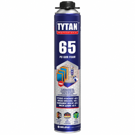 Spuma poliuretanica Tytan 65, pentru pistol, 840 ml